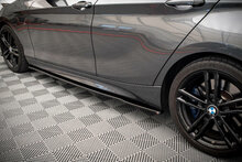 Sideskirts aanzet glanzend zwart versie 2 passend voor BMW 1 serie F20 en F20LCI met M pakket sideskirts Maxton Design