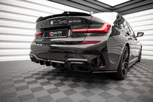 BMW 3 serie G20 en G21 diffusor glanzend zwart M340i look Maxton Design model 2019 - 2022 