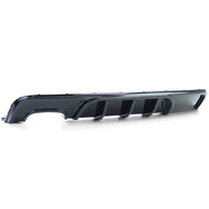 Performance look diffuser glanzend zwart passend voor BMW 1 serie E82 en E88 met M pakket achterbumper
