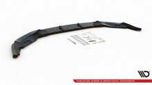 Maxton Design front spoiler glanzend zwart V1 BMW 6 serie G32 GT LCI M pakket