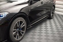 Maxton Design aanzet sideskirts glanzend zwart BMW X7 G07 met M pakket