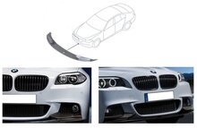 Performance look frontspoiler mat zwart passend voor BMW 5 serie F10 en F11