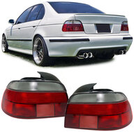 Achterlichten rood /wit passend voor BMW 5 serie E39 sedan model 1995 - 2000 
