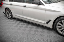Maxton Design aanzets standaard side skirts glanzend zwart BMW 5 serie G30 en G31