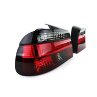 Achterlichten rood / smoke passend voor BMW 5 serie E39 sedan model 1995 - 2000