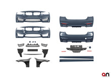 AN Premium EVO look pakket met zijschermen passend voor BMW 3 serie F30 sedan
