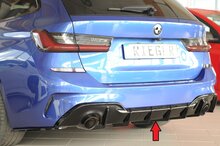 Rieger diffuser BMW 3 serie G20 en G21 model 2019 - 2022  passend voor modellen met trekhaak