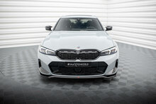 Front splitter glanzend zwart passend voor BMW 3 serie G20LCI en G21LCI met M pakket voorbumper versie 2 Maxton Design