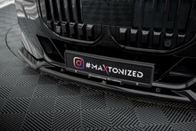 Frontspoiler glanzend zwart passend voor BMW 7 serie G70 met M pakket voorbumper versie 2
