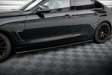 Sideskirt aanzets glanzend zwart passend voor BMW 4 serie F36 Gran Coupe met standaard sideskirts Maxton Design
