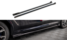 Sideskirts aanzets glanzend zwart passend voor BMW X4 G02 met M pakket Maxton Design