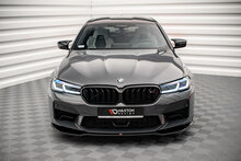 Frontsplitter glanzend zwart versie 2 passend voor BMW M5 F90 LCI Maxton Design