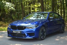 Frontsplitter glanzend zwart versie 1 passend voor BMW M5 F90 Maxton Design