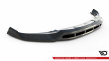 Front splitter glanzend zwart passend voor BMW X3 G01 met M pakket Maxton Design