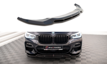 Front splitter glanzend zwart passend voor BMW X3 G01 M40i en M40d versie 1 met M pakket Maxton Design