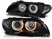 Koplampen Angel Eyes passend BMW 3 serie E46 coupe cabrio 2003 - 2006