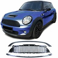 Glanzend zwarte grillen set voorbumper passend voor Mini R56 en R57 model 2006 - 2013