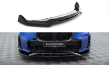 Front splitter glanzend zwart versie 2 passend voor BMW X5 G05 LCI Maxton Design