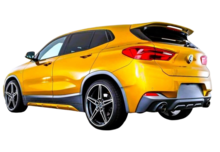 BLACK FRIDAY Kofferspoiler glanzend zwart passend voor BMW X2 F39 model 2017 - 2023