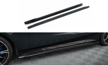 Sideskirts diffusers glanzend zwart V1 passend voor BMW 5 serie G60 met M pakket Maxton Design