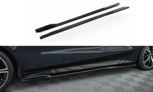 Sideskirts diffusers glanzend zwart V2 passend voor BMW 5 serie G60 met M pakket Maxton Design