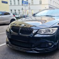 OneWay front spoiler glanzend zwart passend voor BMW 3 serie E92 LCI en E93 LCI met M pakket voorbumper model 2010 - 2013