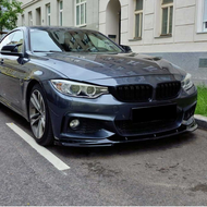 OneWay front spoiler glanzend zwart passend voor BMW 4 serie F32, F33 en F36 met M pakket voorbumper