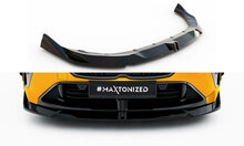 Glanzend zwarte frontspoiler versie 2 passend voor BMW 1 serie F70 met M pakket voorbumper Maxton Design