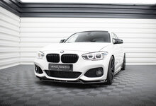 Frontspoiler CSL look versie 5 glanzend zwart passend voor BMW 1 serie F20LCI en F21LCI met M pakket voorbumper Maxton Design