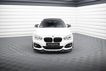 Frontspoiler CSL look versie 5 glanzend zwart passend voor BMW 1 serie F20LCI en F21LCI met M pakket voorbumper Maxton Design