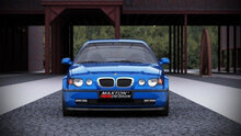 Frontsplitter glanzend zwart passend voor BMW 3 serie E46 compact met standaard voorbumper Maxton Design