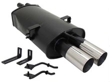 Novus uitlaat passend voor BMW 3 serie 320i, 320ci, 325i, 325ci, 330i, 330ci, 330d en 330xd gezaagde eindstukken