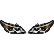 Koplampen passend voor BMW 5 serie E60 en E61 met halogeen koplampen model 2003 - 2007