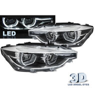 LCI style LED koplampen passend voor BMW 3 serie F30 en F31 met halogeen koplampen model 2012 - 2015