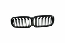 Grillen hoogglans zwart dubbelspijls passend voor BMW 5 serie G30 LCI en G31 LCI model 2020 - 2023 zonder camera