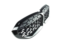 Glanzend zwarte diamond gril passend voor BMW 3 serie G20 en G21 model 2019 - 2022 origineel BMW