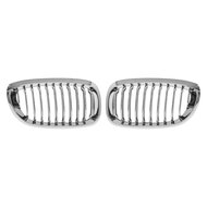 Chromen grillen passend voor BMW 3 serie E46 coupe en cabrio facelift model 2003 - 2006