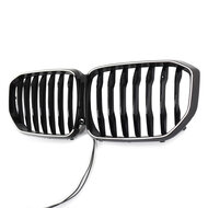 Glanzend zwarte grillen met verlichting passend voor BMW X5 G05 model 2019 - 2022 