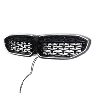 Diamond grillen glanzend zwart met LED verlichting passend voor BMW 3 serie G20 en G21 model 2019 - 2022