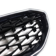 Diamond grillen glanzend zwart met LED verlichting passend voor BMW 3 serie G20 en G21 model 2019 - 2022
