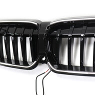 Grillen glanzend zwart met LED verlichting passend voor BMW 3 serie G20 en G21 model 2019 - 2022