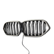Grillen glanzend zwart dubbelspijls met LED verlichting passend voor BMW X6 G06 model 2019 - 2023