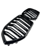 Glanzend zwarte grillen met verlichting passend voor BMW X6 G06 LCI model vanaf 2023