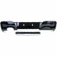 Diffuser performance look glanzend zwart passend voor BMW 1 serie F20 en F21 met uitlaat links