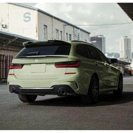 Kofferklepspoiler glanzend zwart passend voor BMW 3 serie G21 Touring 
