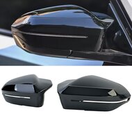 Glanzend zwarte spiegelkappen passend voor BMW 5 serie G60 en G61