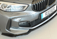 Rieger frontspoiler glanzend zwart passend voor BMW 1 serie F40 met M pakket voorbumper