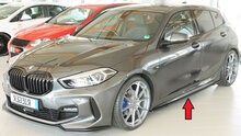 Rieger glanzend zwarte sideskirt aanzets passend voor BMW 1 serie F40 met M pakket sideskirts