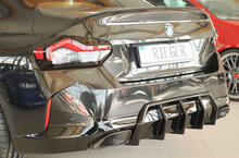 Rieger diffuser glanzend zwart passend voor BMW 2 serie G42 met M pakket achterbumper
