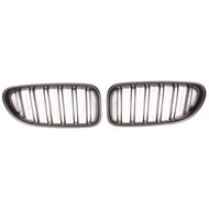 Dubbelspijls nieren mat zwart passend voor BMW 6 serie F12 en F13